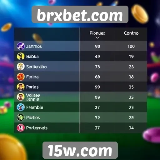 Comparação entre jogos populares na plataforma